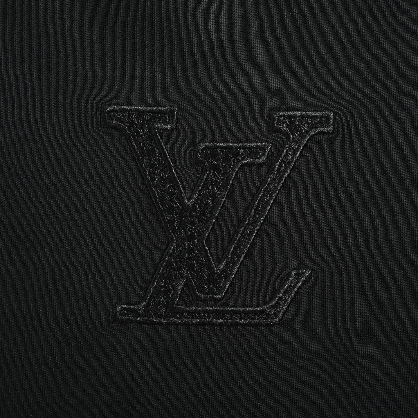 Louis Vuitton/Louis Vuitton front and back letter woven embroidered short sleeves